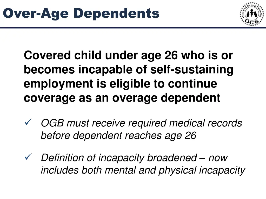 over age dependents