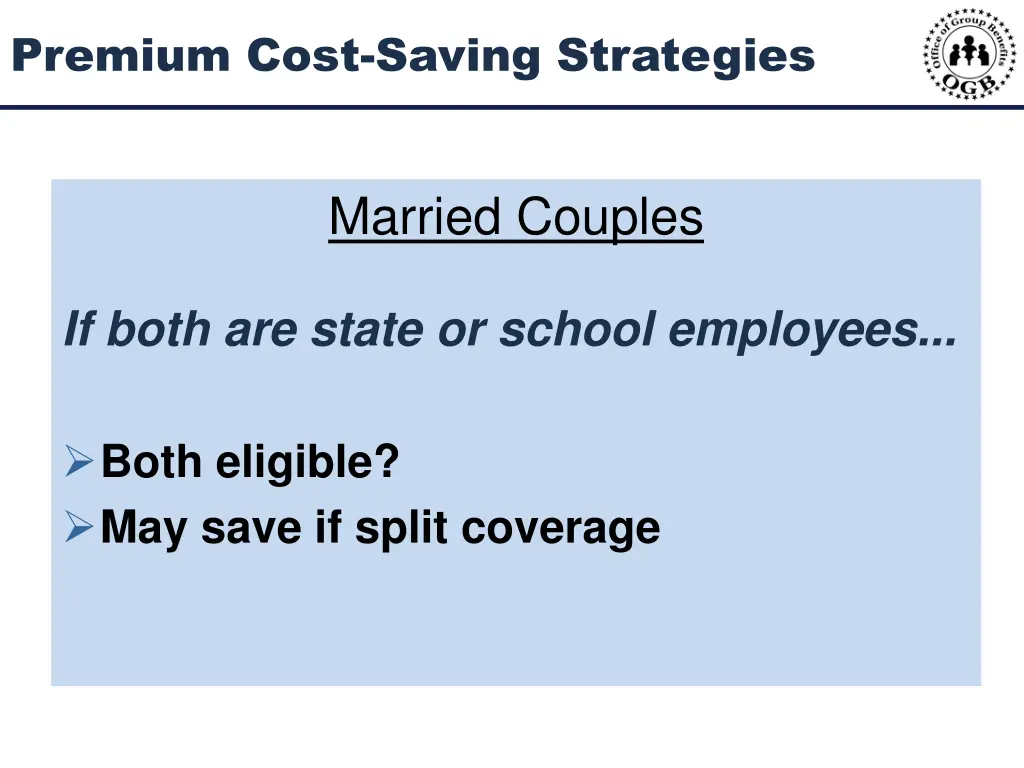 premium cost saving strategies