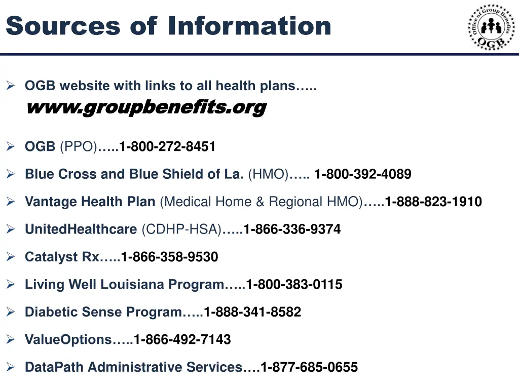 sources of information