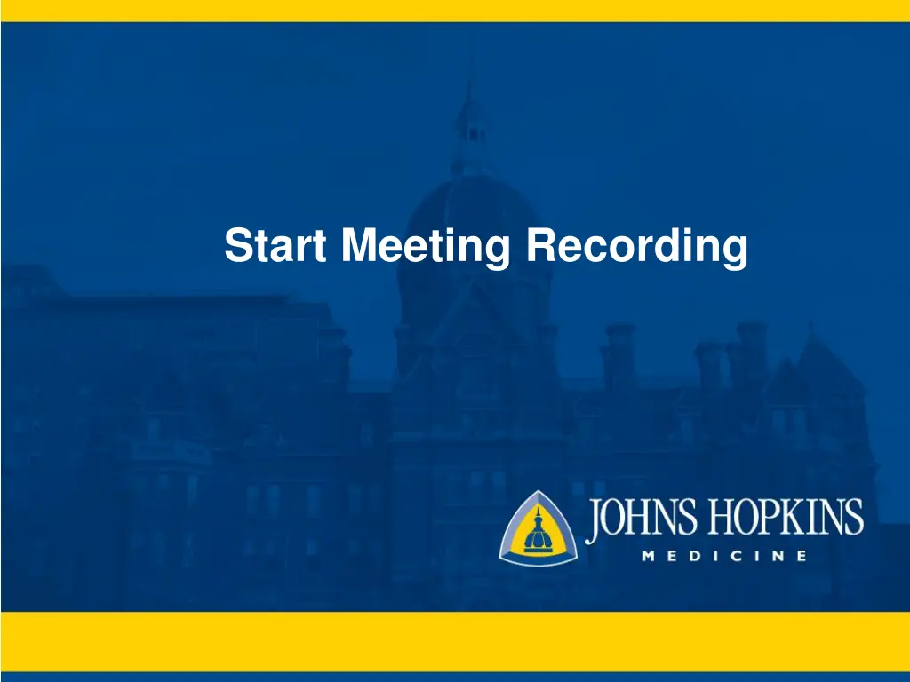 start meeting recording