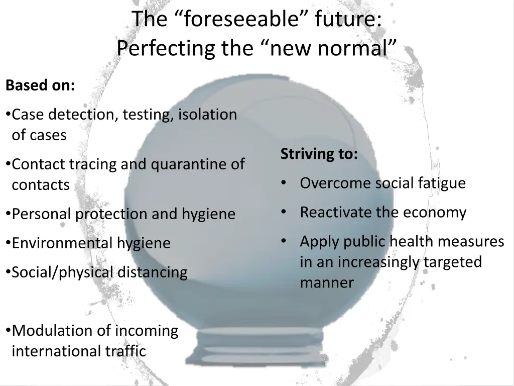 the foreseeable future perfecting the new normal