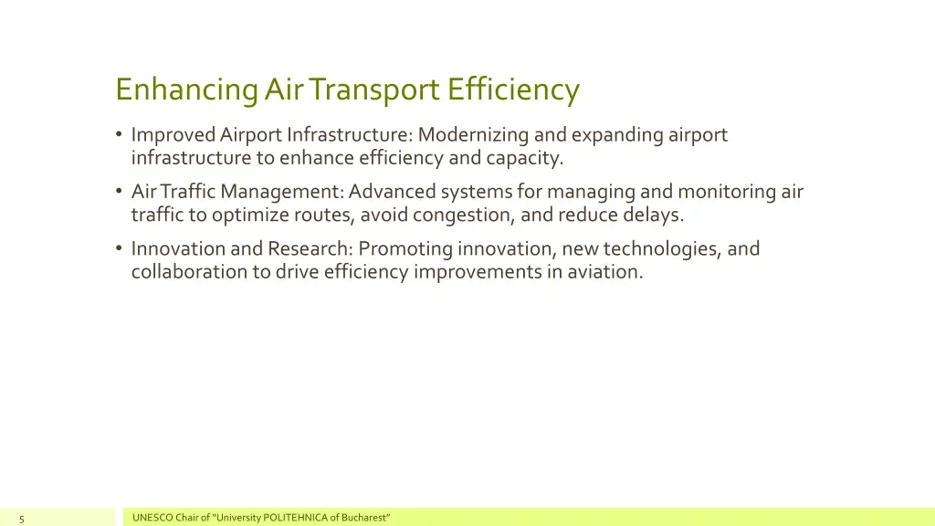 enhancing air transport efficiency