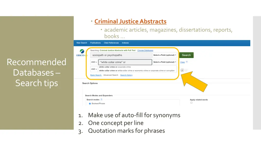 criminal justice abstracts academic articles