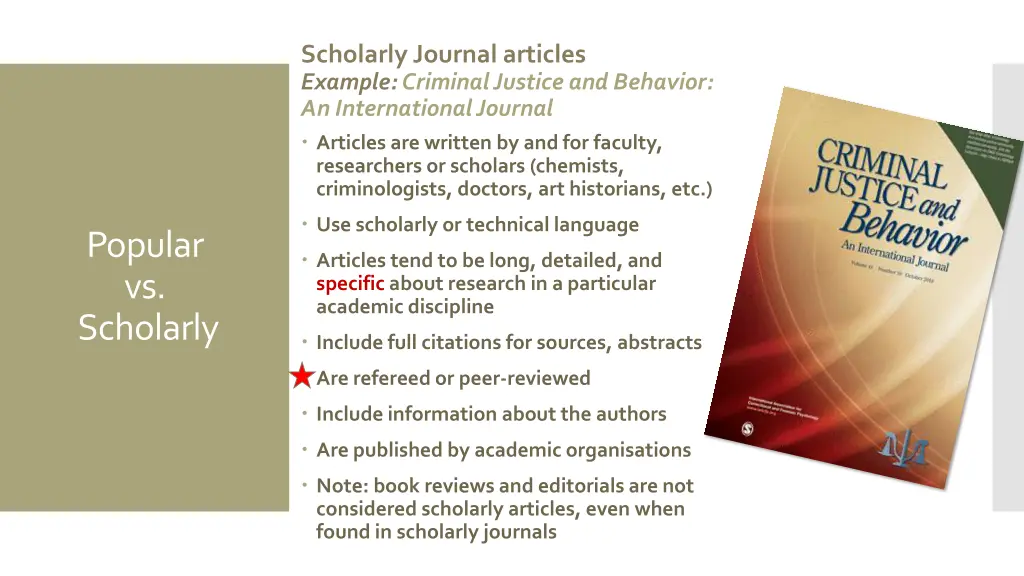 scholarly journal articles example criminal