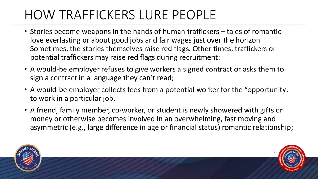 how traffickers lure people stories become