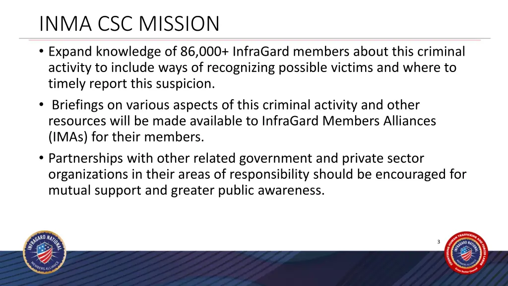 inma csc mission expand knowledge