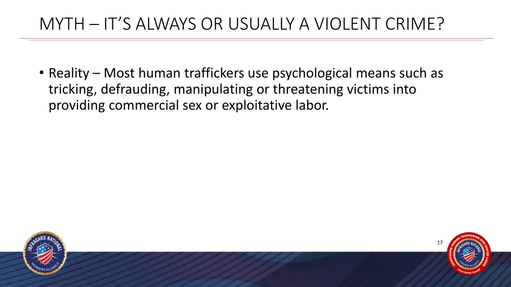 myth it s always or usually a violent crime
