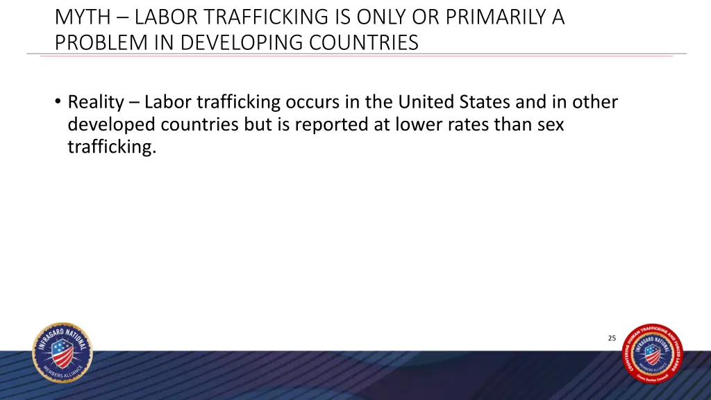 myth labor trafficking is only or primarily