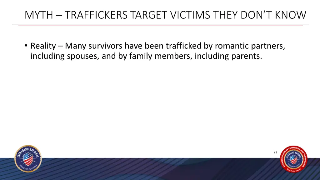 myth traffickers target victims they don t know