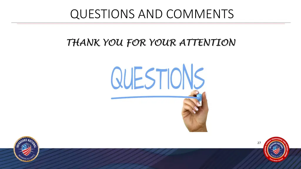 questions and comments