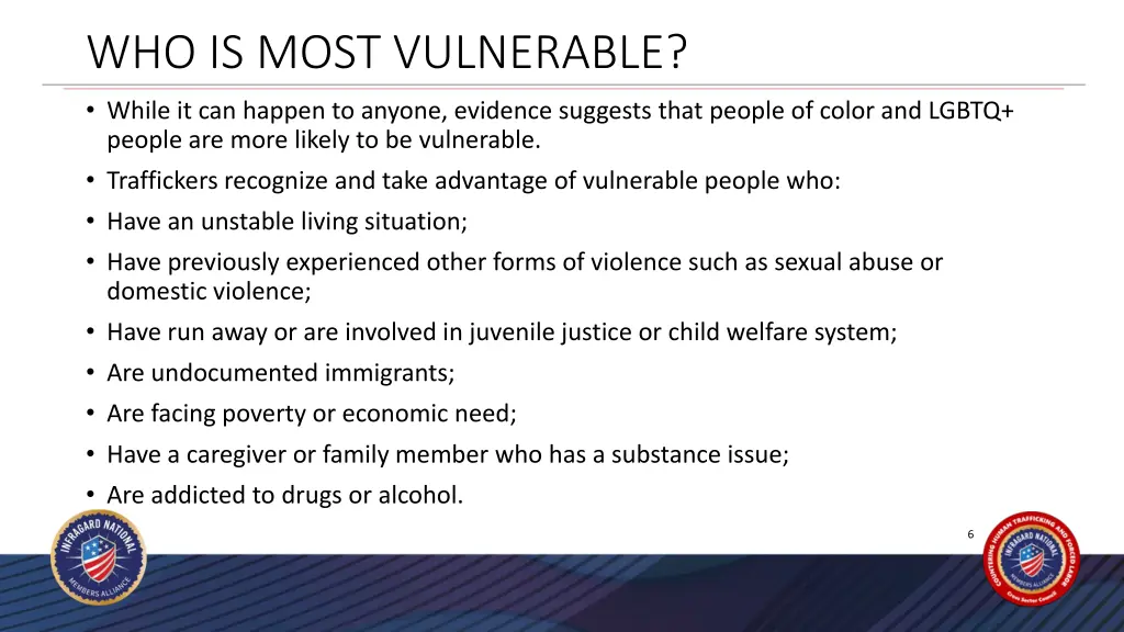 who is most vulnerable