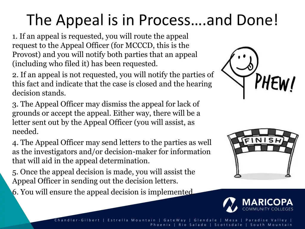 the appeal is in process and done 1 if an appeal