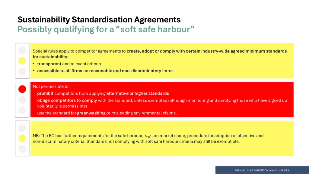 sustainability standardisation agreements