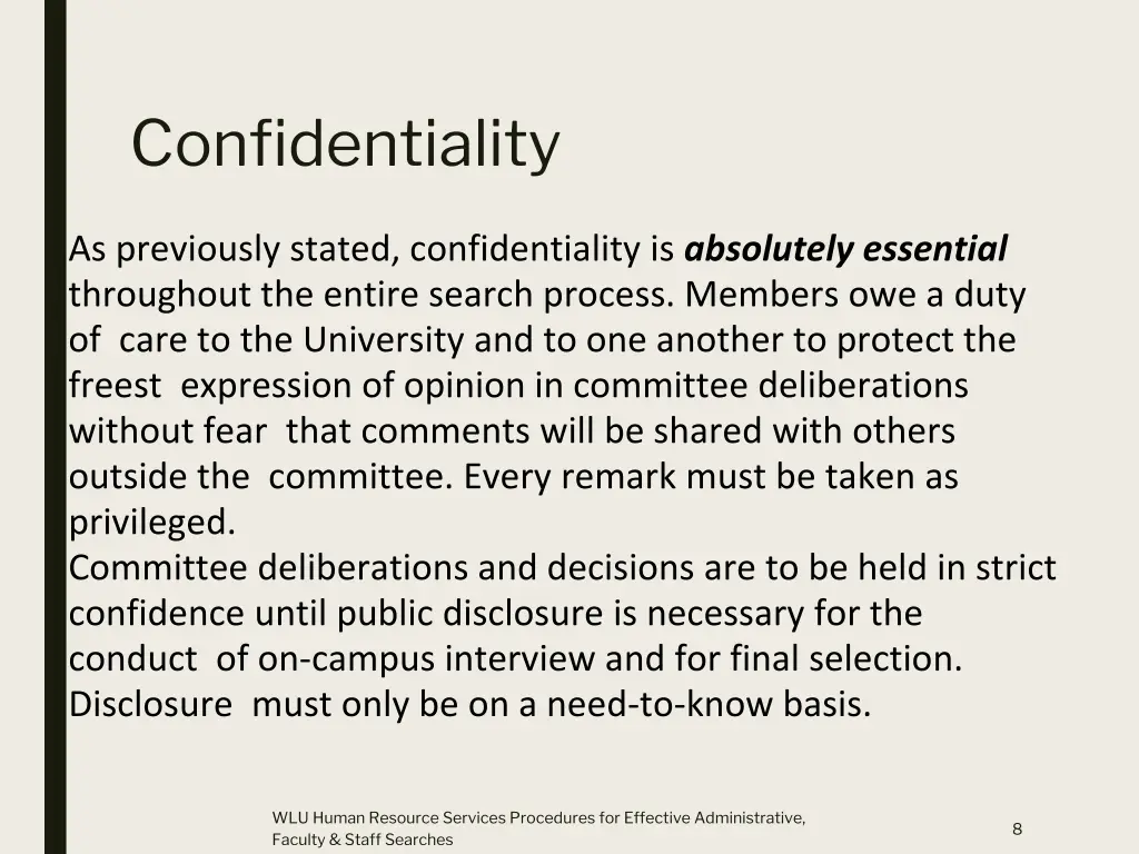 confidentiality