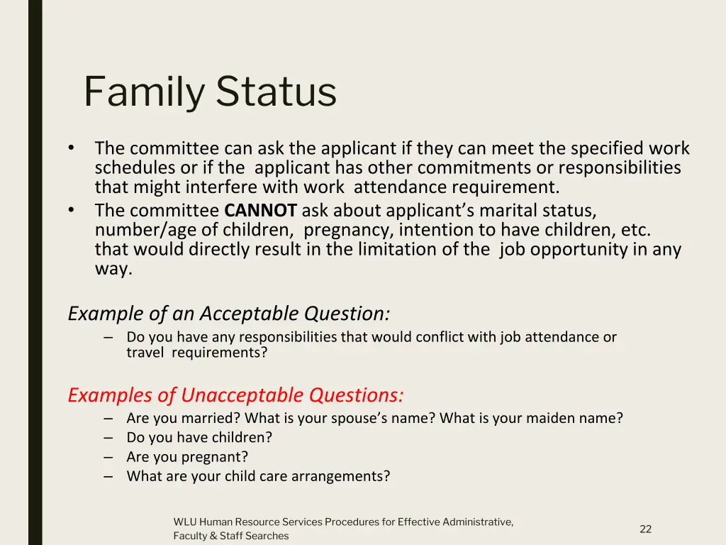 family status