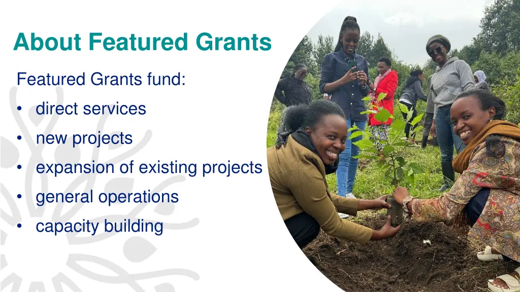 about featured grants