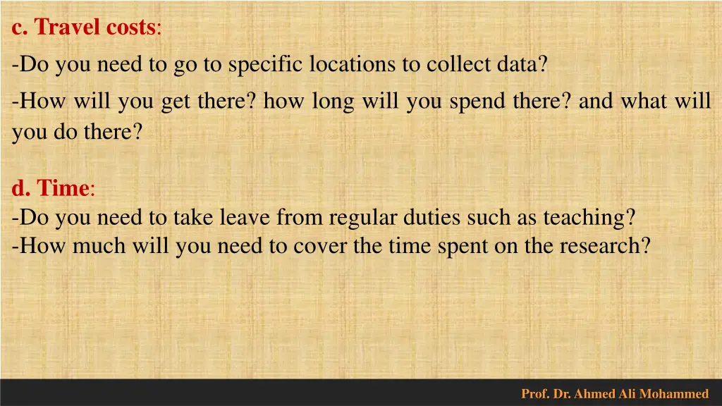 c travel costs do you need to go to specific