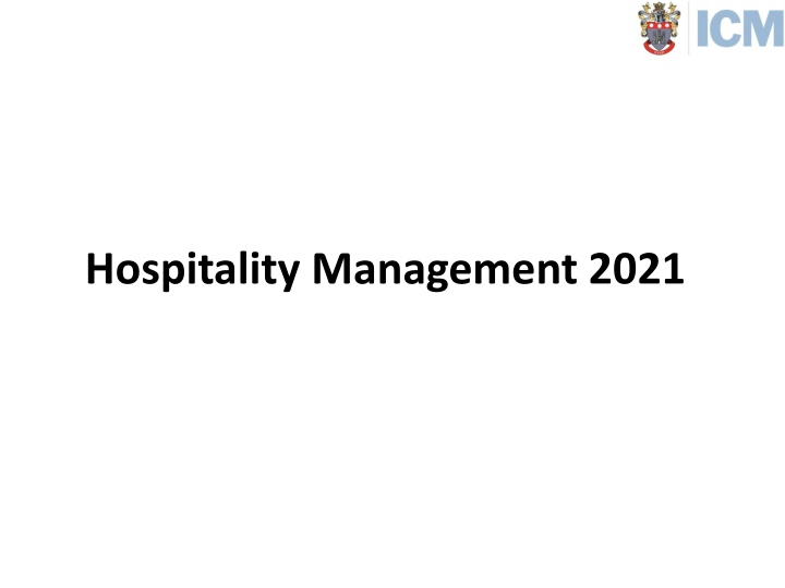 hospitality management 2021