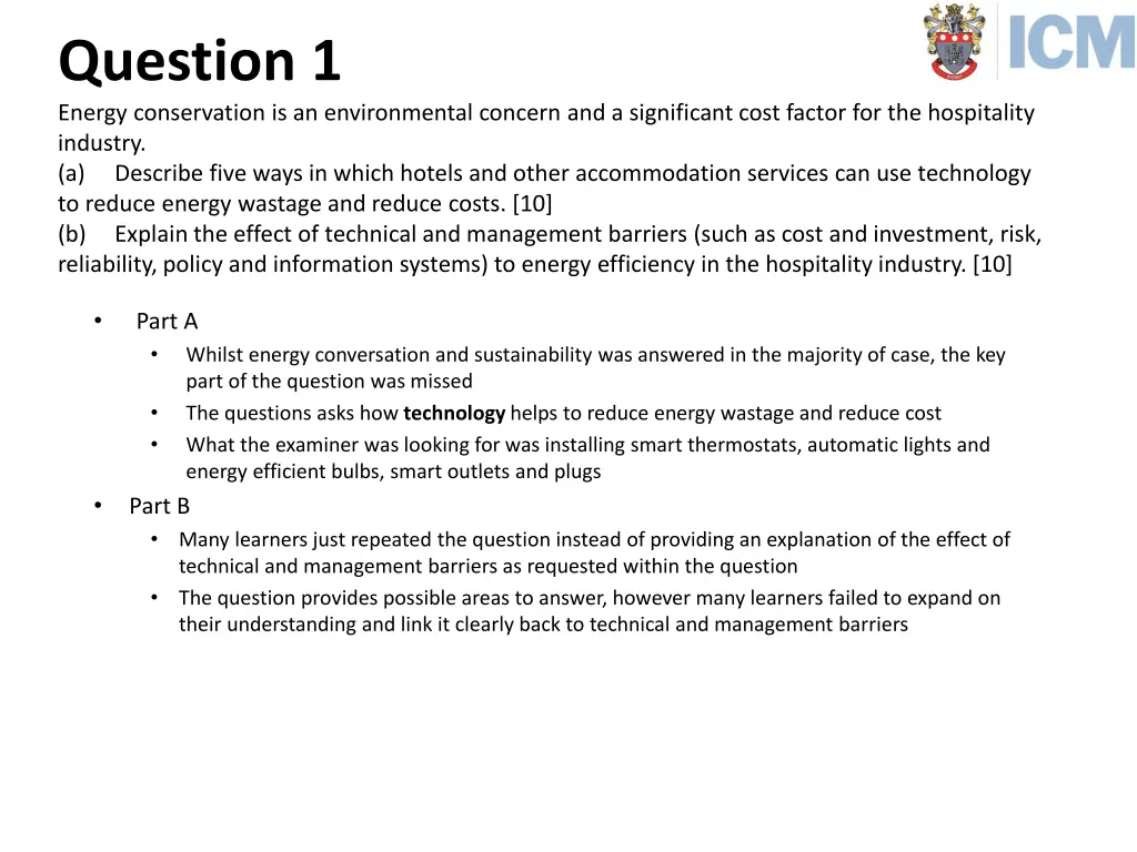 question 1 energy conservation