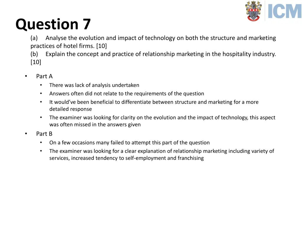 question 7 a analyse the evolution and impact