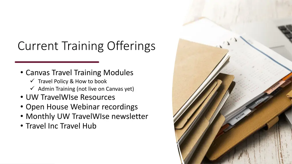 current training offerings