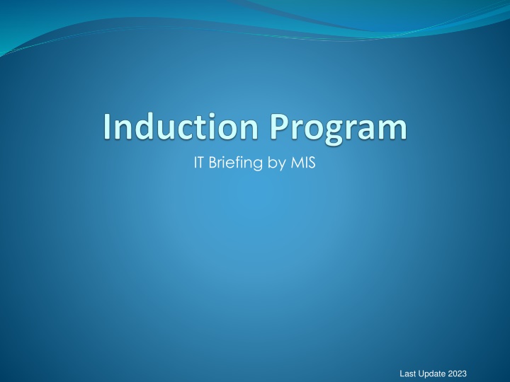 it briefing by mis