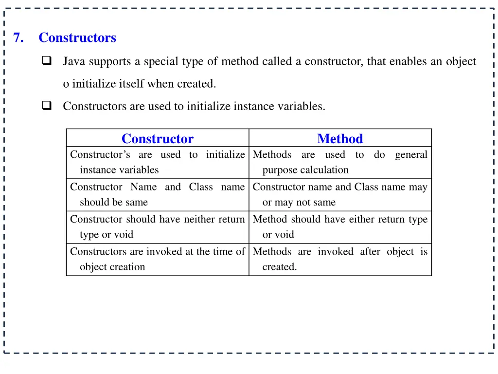 7 constructors