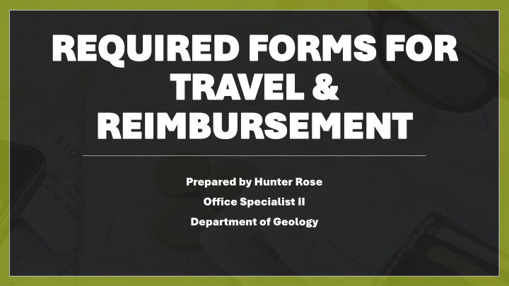 required forms for required forms for travel