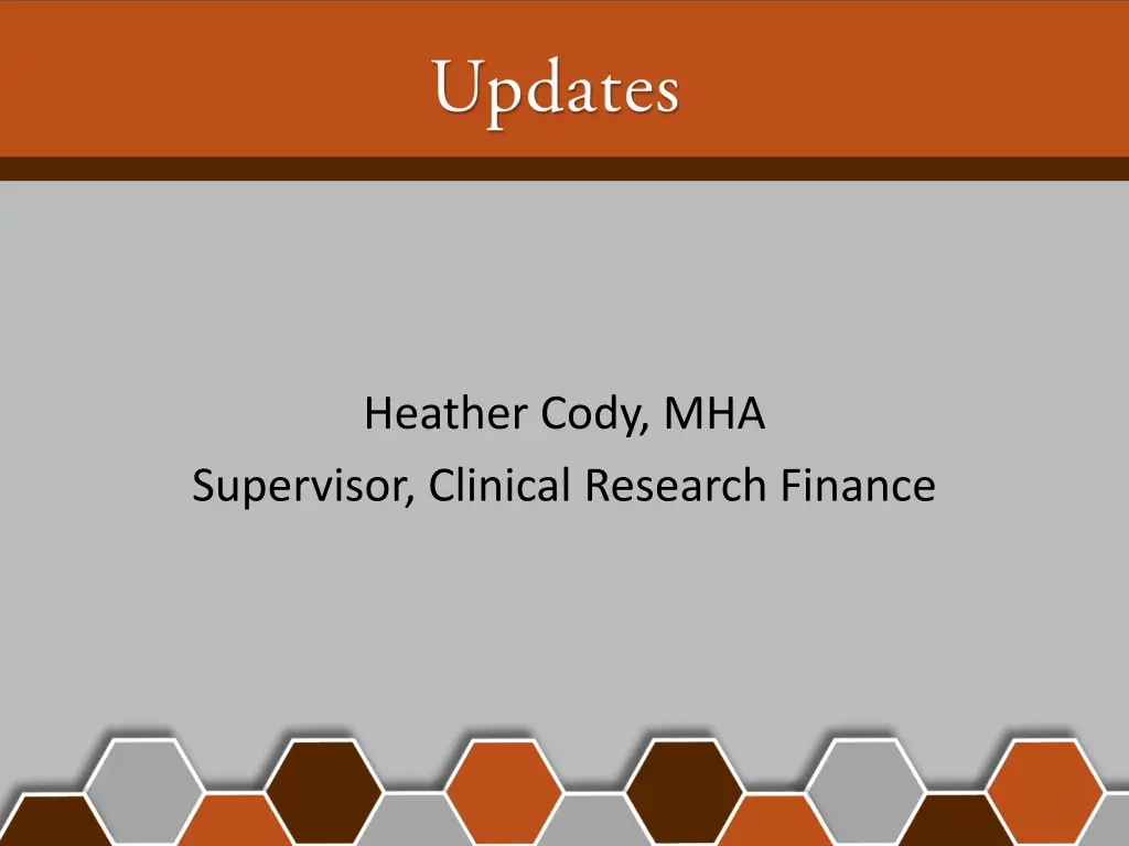 heather cody mha supervisor clinical research