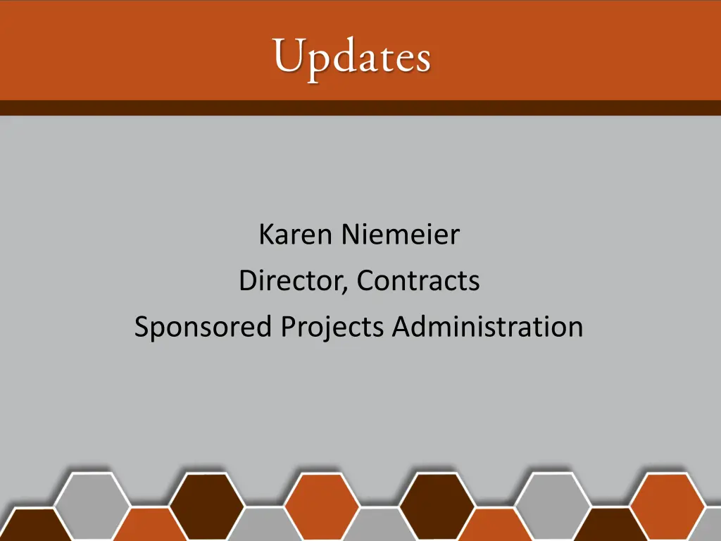 karen niemeier director contracts sponsored