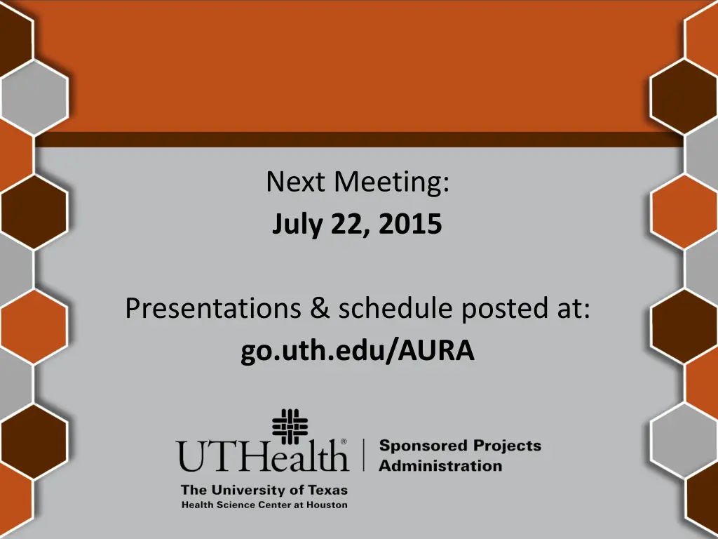 next meeting july 22 2015