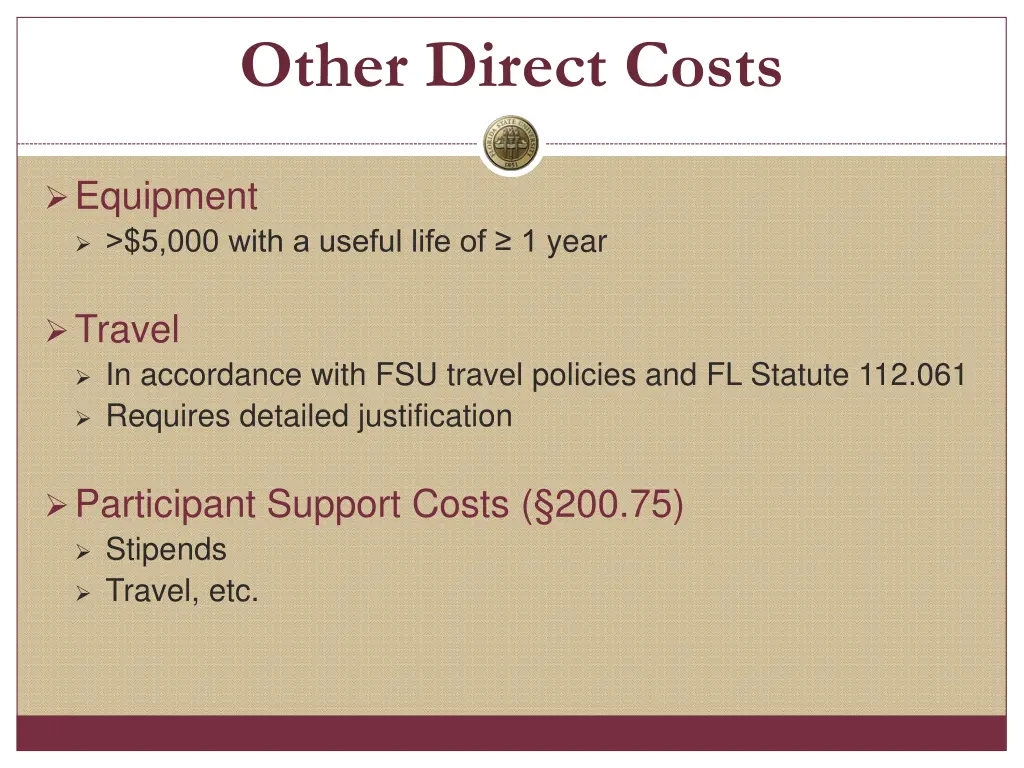 other direct costs