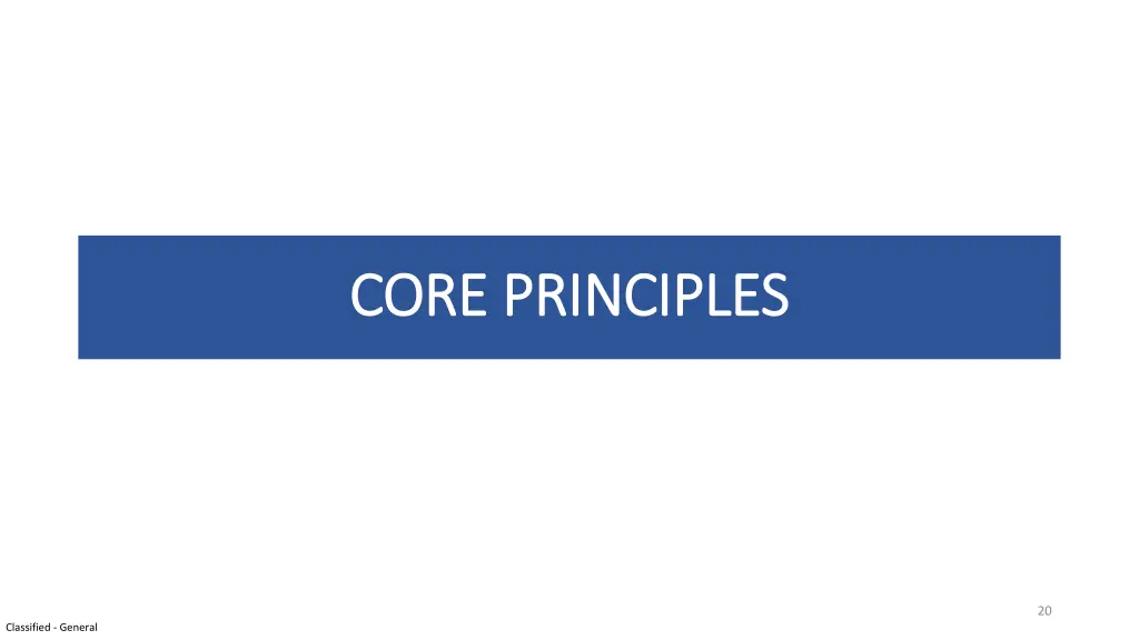 core principles core principles