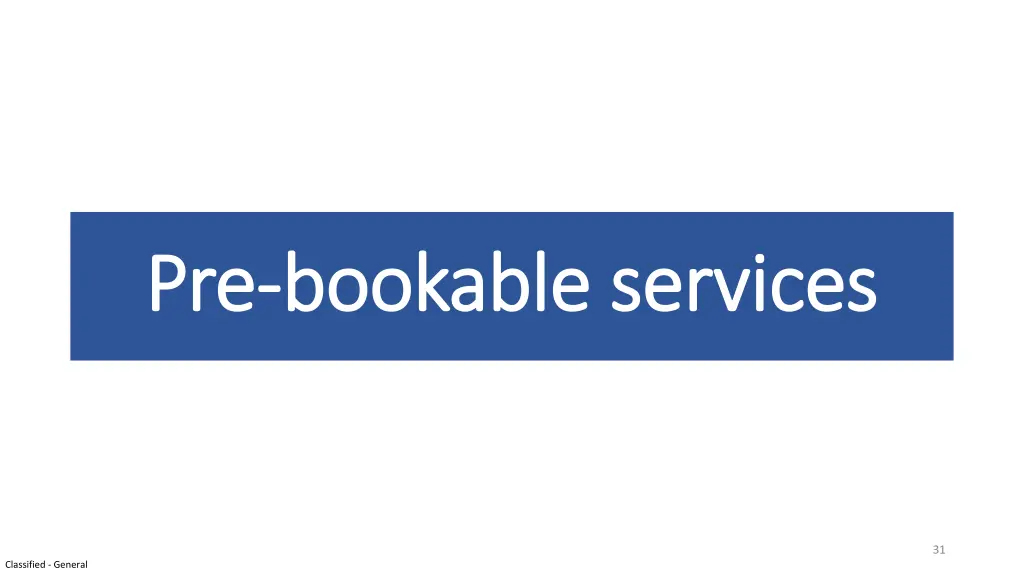 pre pre bookable services bookable services