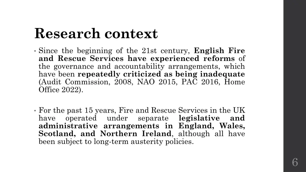 research context