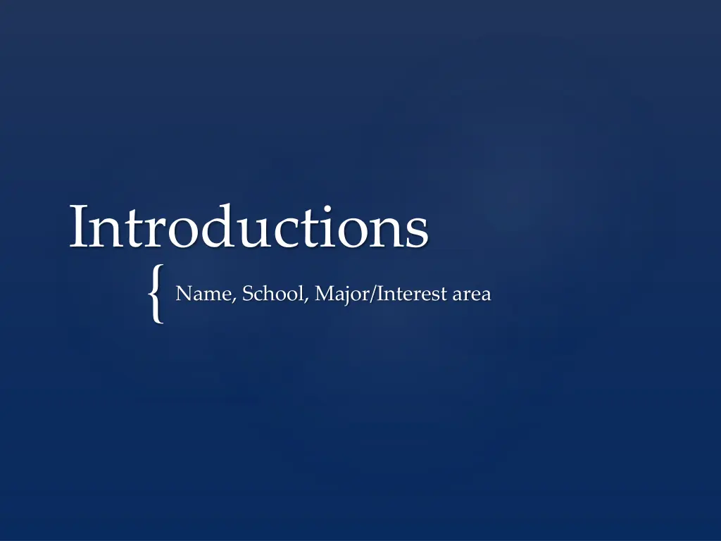 introductions