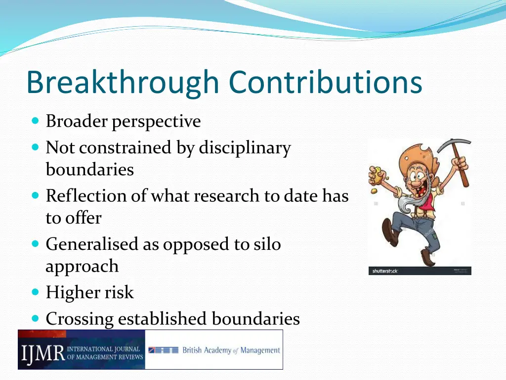 breakthrough contributions