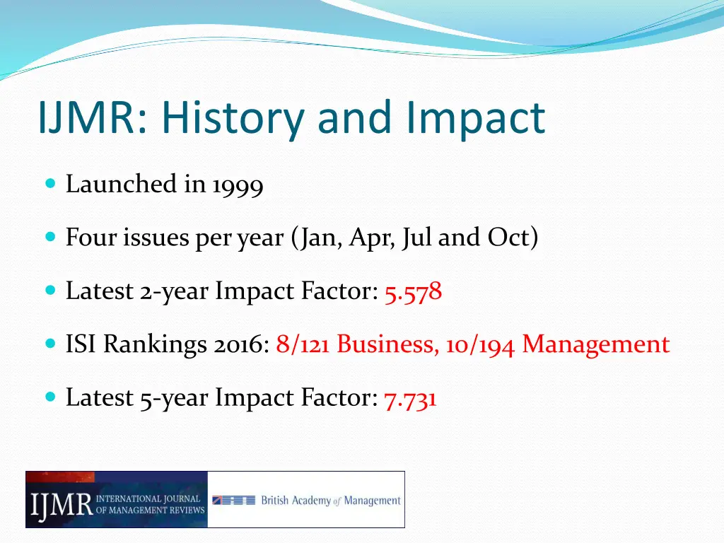 ijmr history and impact