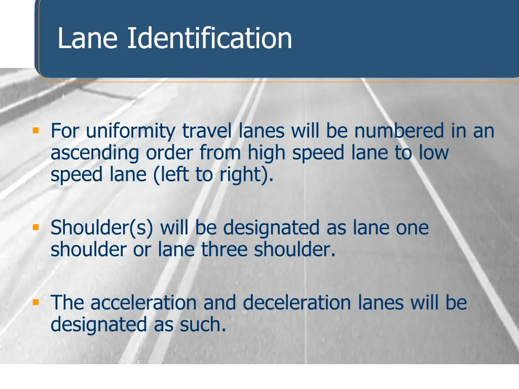 lane identification