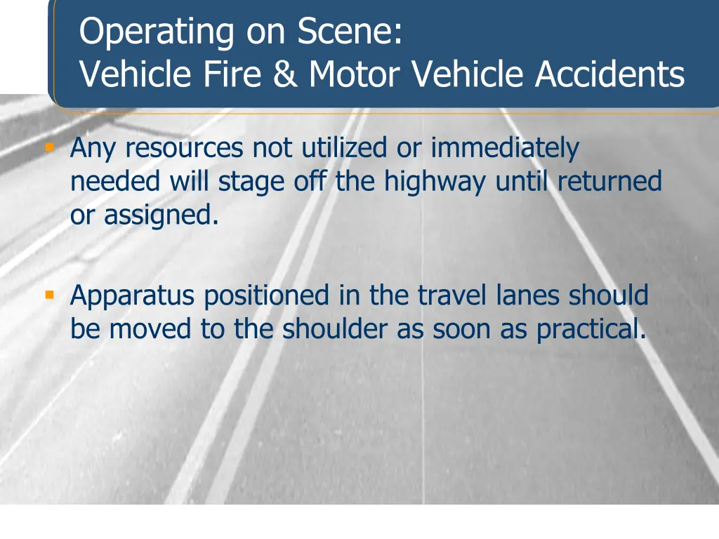 operating on scene vehicle fire motor vehicle 3