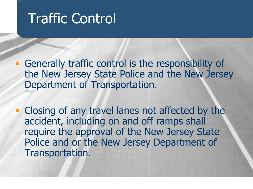 traffic control