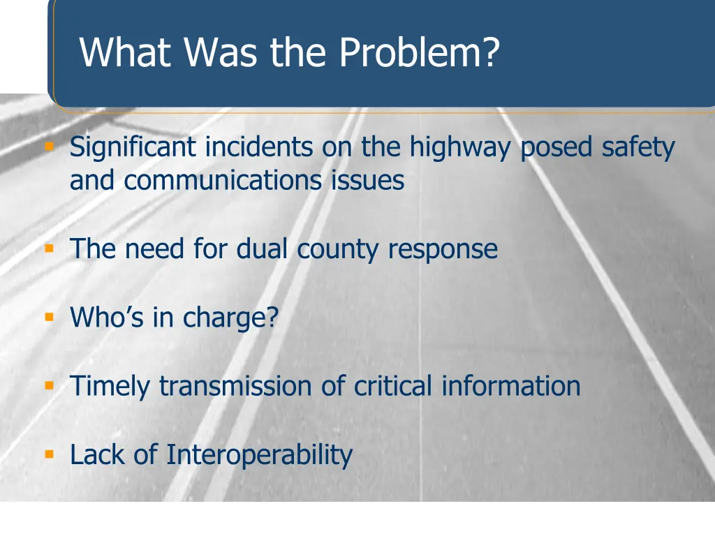 what was the problem