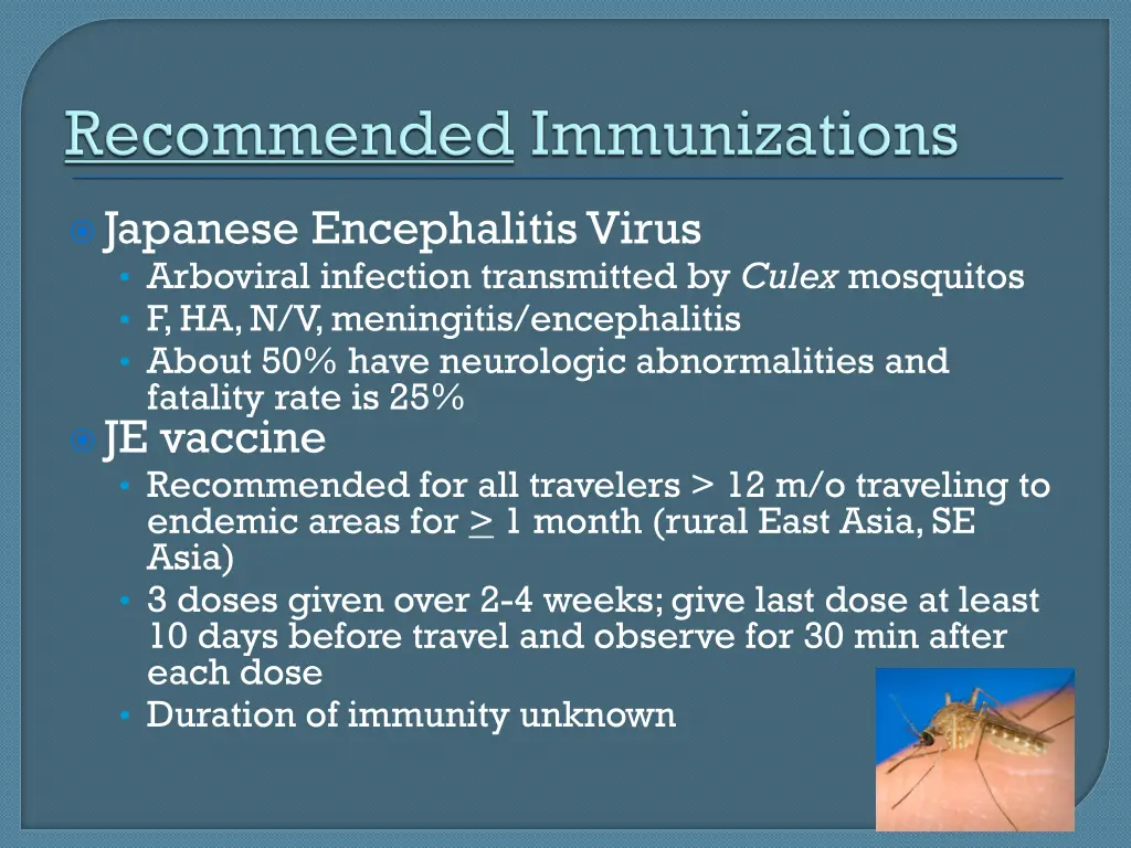 japanese encephalitis virus arboviral infection
