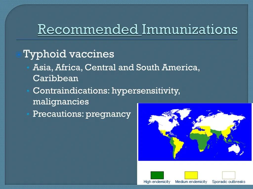 typhoid vaccines asia africa central and south