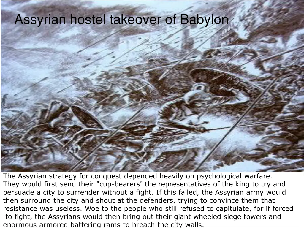assyrian hostel takeover of babylon