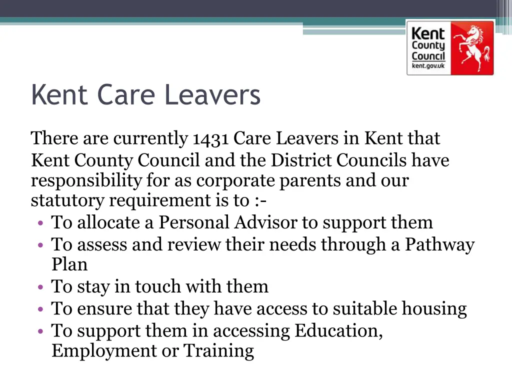 kent care leavers