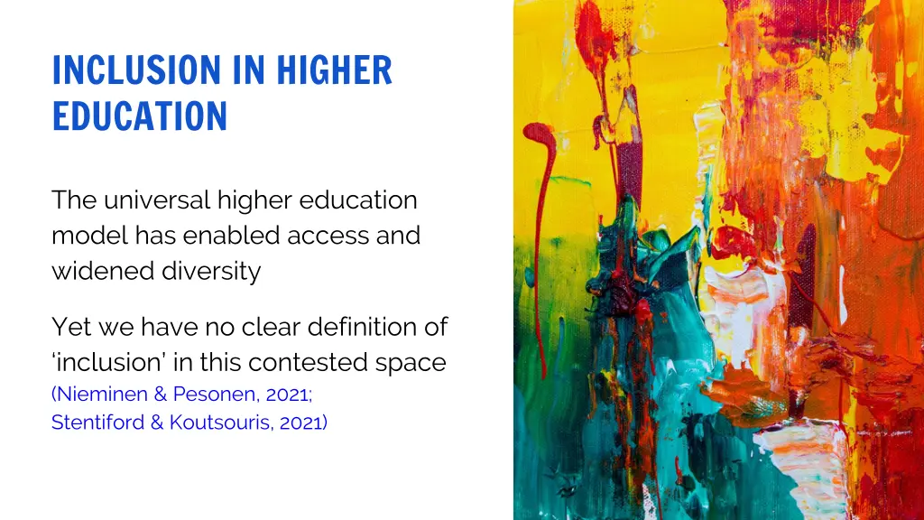 inclusion in higher education