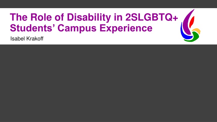 the role of disability in 2slgbtq students campus