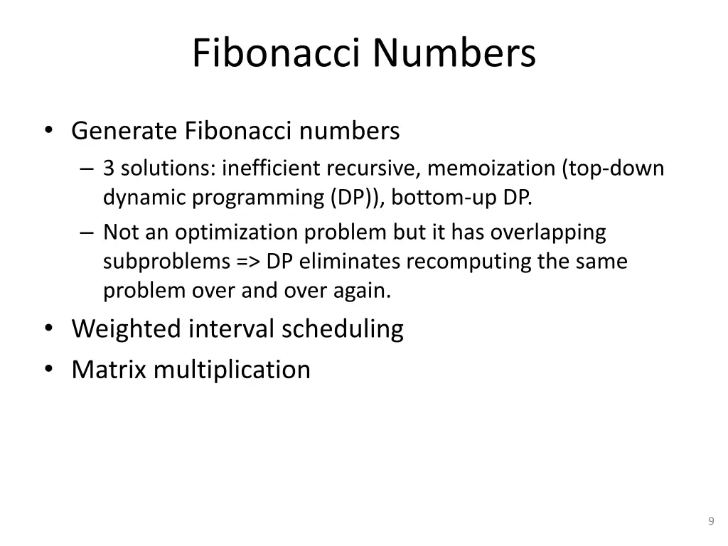 fibonacci numbers 1