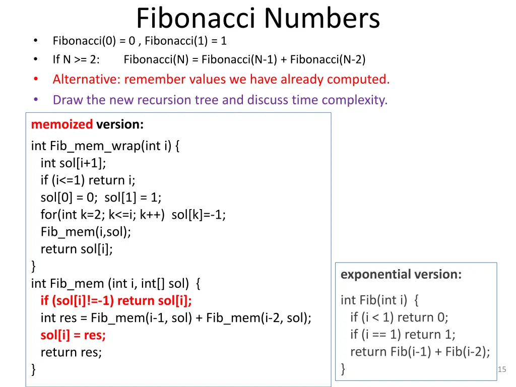 fibonacci numbers fibonacci 0 0 fibonacci